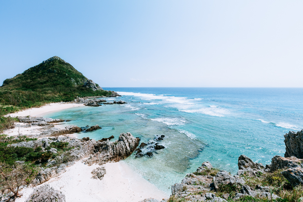 Deserted tropical beach of Izena Island, Okinawa