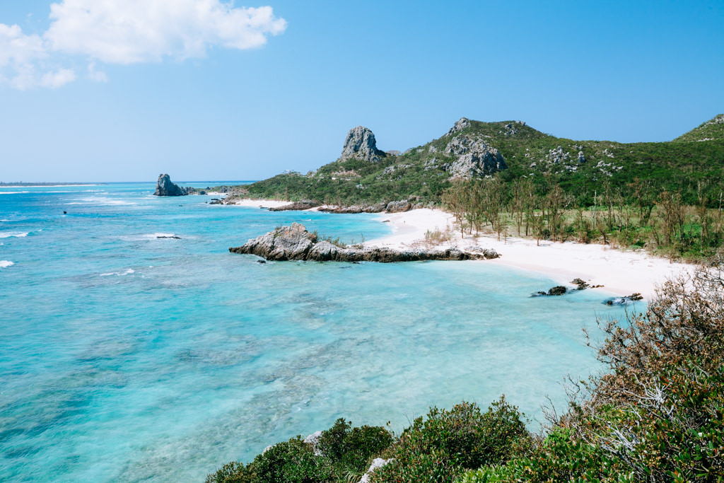 Southern Japan's beautiful coastline, Izena Island, Okinawa, Japan