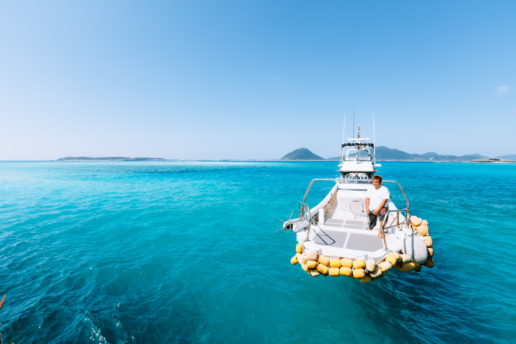 Deserted island hopping in Okinawa, Japan