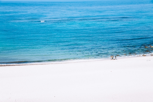One of many beautiful beaches of Izu Seven Islands, Kozushima, Tokyo