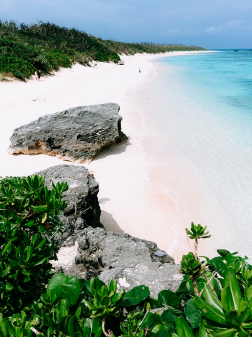 White sand tropical beach of Hateruma Island, Okinawa, Japan