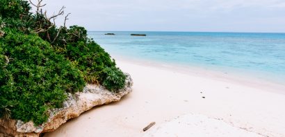 Cloudy but still inviting turquoise water of Okinawa, Hateruma Island