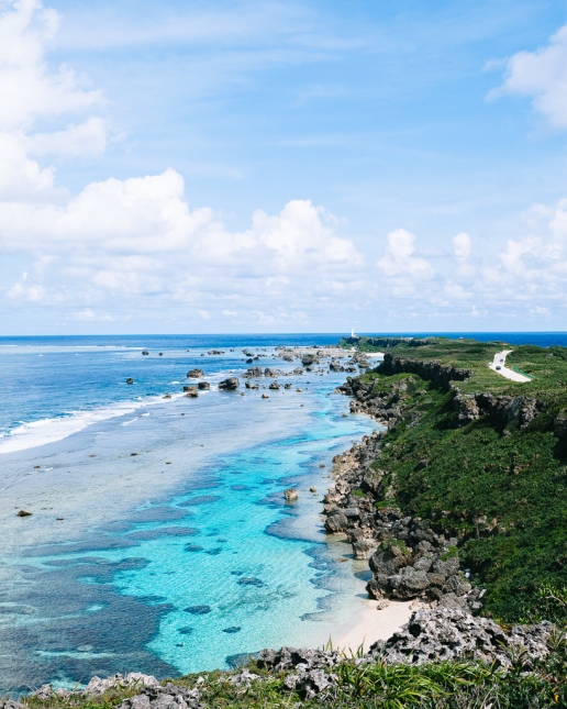 Fringing coral reef of Miyako-jima Island, Okinawa