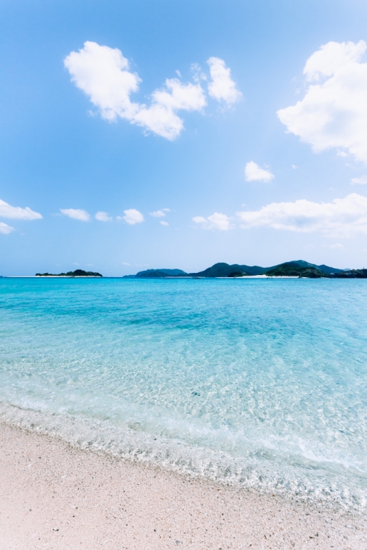 Idyllic clear tropical water of southern Japan, Zamami Island, Okinawa