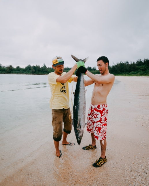 Our spearfishing record (1.5m Wahoo), Miyako-jima Island, Okinawa, Japan