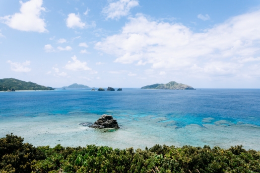 Fringing coral reef of Tropical Japan, Zamami Island, Okinawa