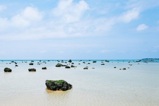 Trace of 1771's tsunami, Irabu Island, Okinawa, Japan