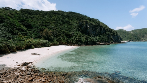 Secluded tropical beach of southern Japan, Zamami Island, Okinawa