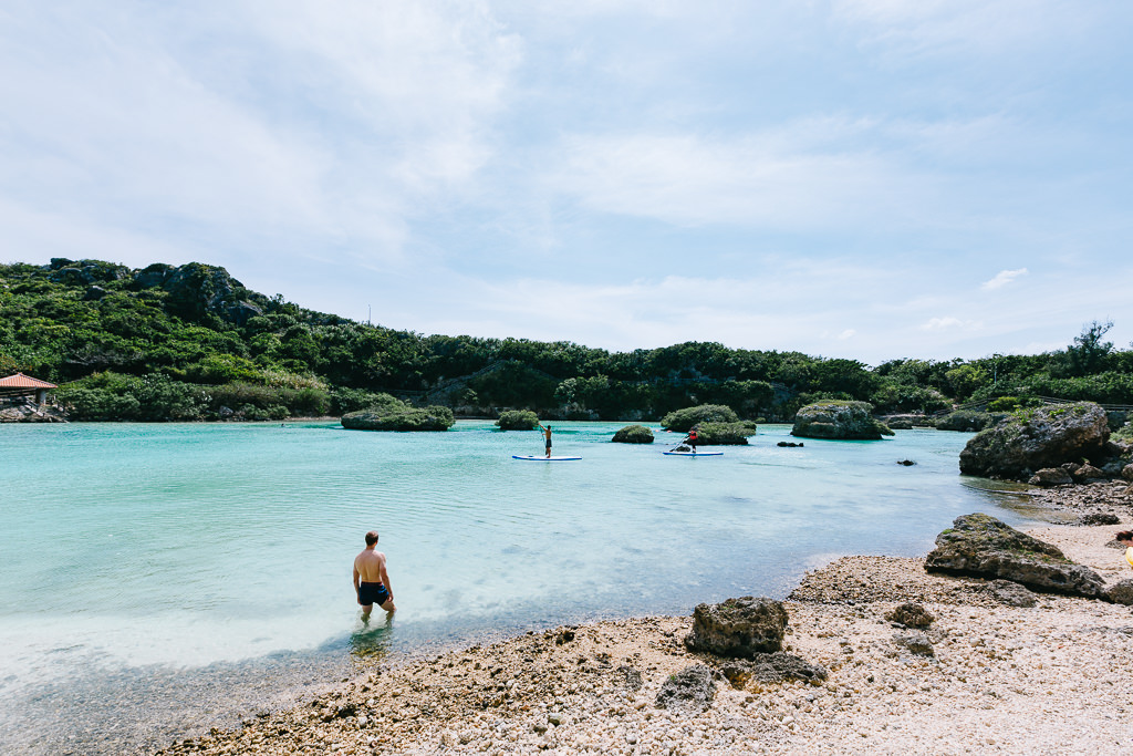 Tropical lagoon of Miyako-jima Island, Okinawa, Japan