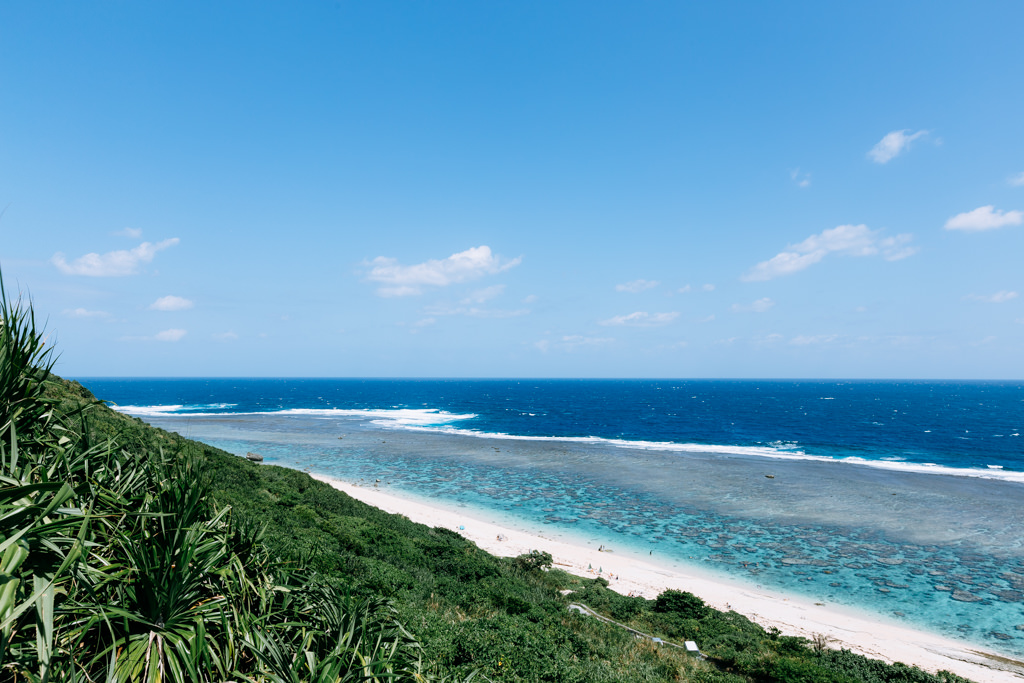 Fringing coral reef of southern Japan, Miyakojima Island, Okinawa