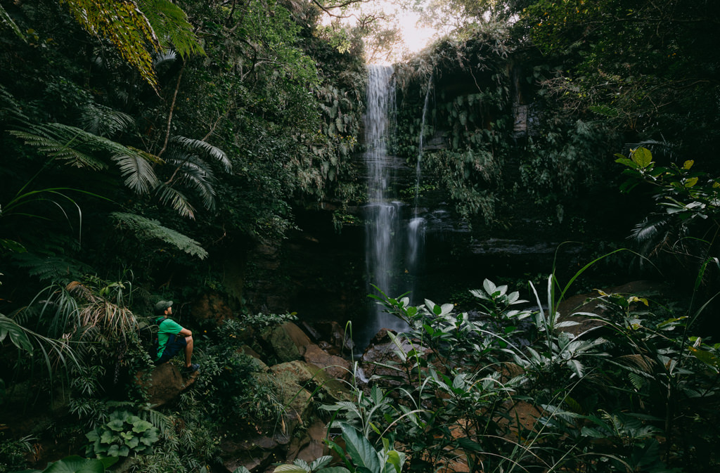 One of many waterfalls in the jungle of Iriomote Island, Okinawa, Japan