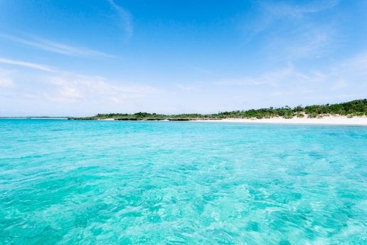 Deserted coral island of tropical Japan, Yaeyama Islands, Okinawa
