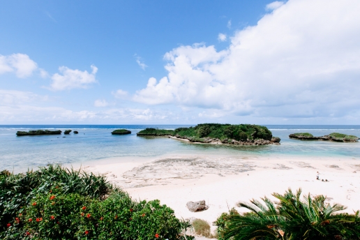 Scenic tropical beach of Iriomote Island, Okinawa, Japan