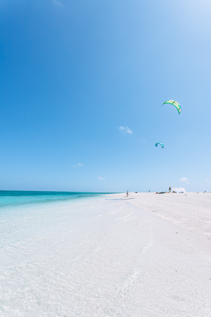 Japan's best beach for kite surfing, Kume Island, Okinawa