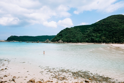 Beautiful beach of Nagasaki, Fukue Island of the Goto Islands