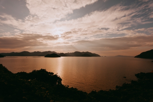 Sunset over Fukue-jima of the Goto Islands, Nagasaki