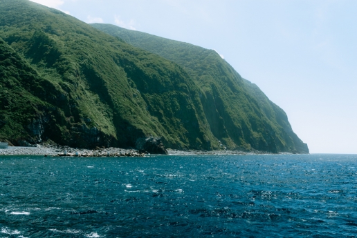 Coastline of Mikura-jima Island, Tokyo, Japan