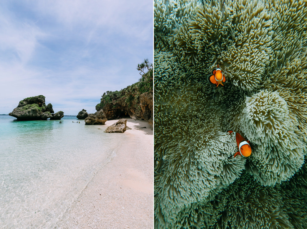 Secluded tropical beach, Irabu Island of the Miyako Islands, Okinawa, Japan