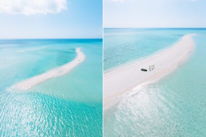 Coral sand cay (Yuninohama Beach), Miyako Islands, Okinawa, Japan