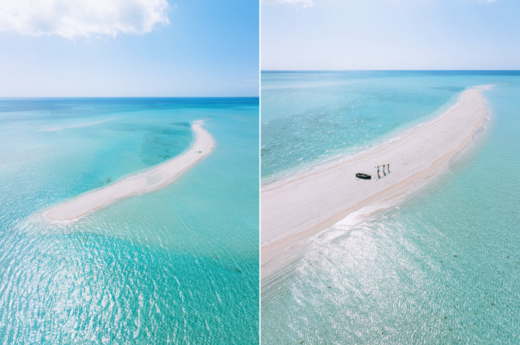 Coral sand cay (Yuninohama Beach), Miyako Islands, Okinawa, Japan