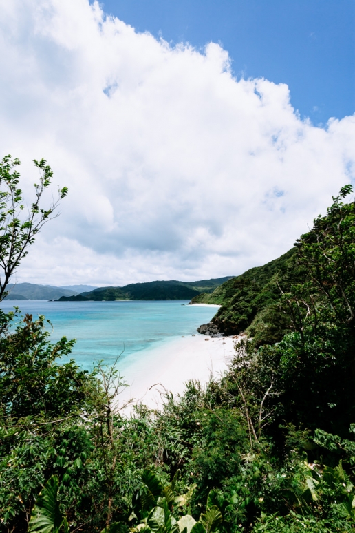 Secluded white sand beaches of Amami Oshima Island, Japan